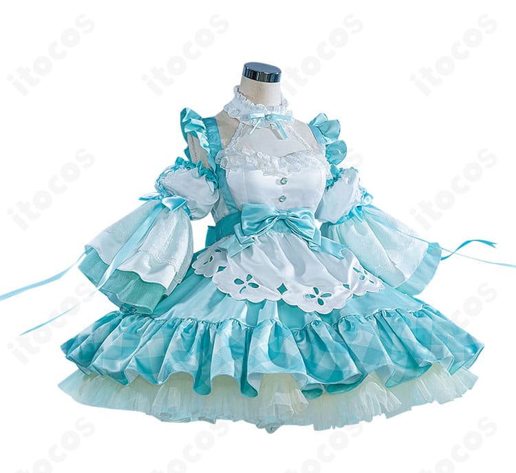 初音ミク 生誕16周年ロリータ衣装の正面全体像：高再現シルエットと快適な着心地