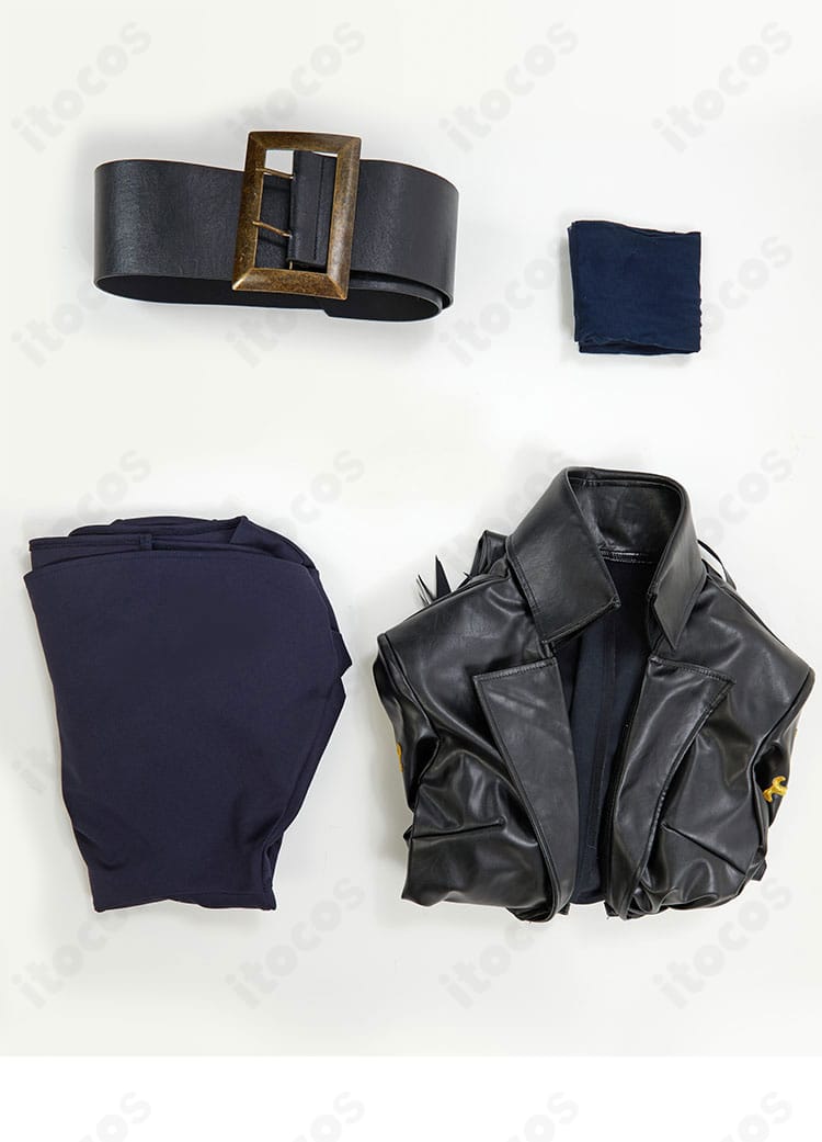 ONE PIECE ニコ・ロビン衣装 セット内容一式。コート、ワンピース、ベルト、靴下の同梱アイテム