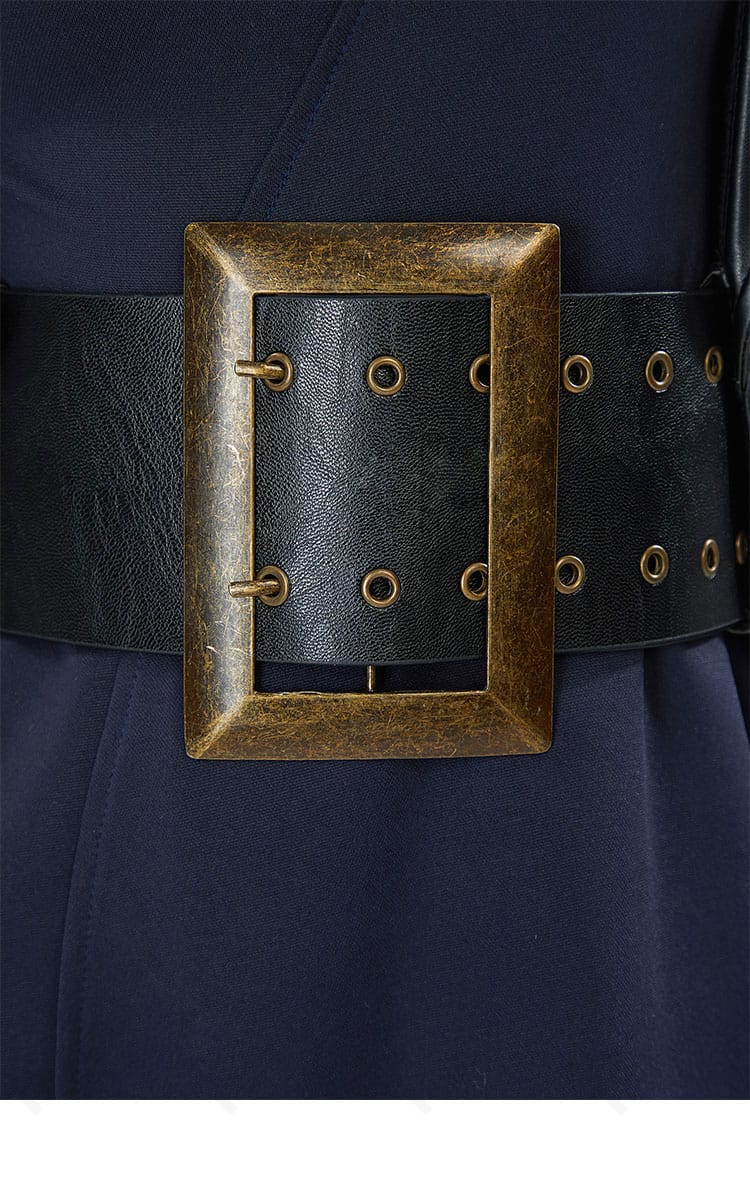 ONE PIECE ニコ・ロビン衣装 ウエストベルトの装飾。ウエストラインを強調するディテール表現