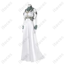 FFVIIリバース ティファ ルーザ姫 演劇版コスプレ衣装 高再現で撮影映えの豪華セット - 3枚目の画像（サムネイル）