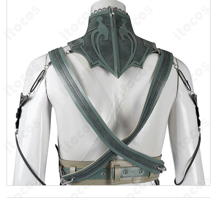 背面装飾のクローズアップ。ティファ・ルーザ姫衣装の高再現な背面意匠を確認。