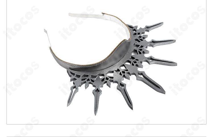 髪飾りの装飾ディテール。ティファ・ルーザ姫衣装に合わせた高品質なヘアアクセ。