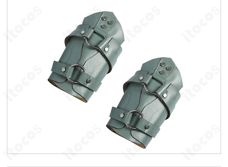 付属の腕袖（アームアクセ）ディテール。コーデ全体の統一感を高める意匠。