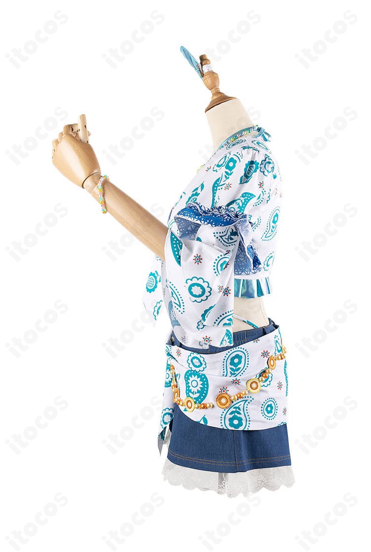 左側の装飾クローズアップ。ラブライブ！蓮ノ空らしいカラフルなアクセントを再現。