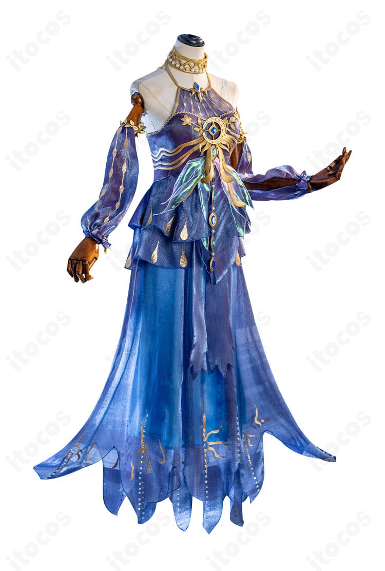 第五人格 グレイス（漁女）涙を流す神女の側面。袖と側面装飾のレイヤー構成が分かるディテール。