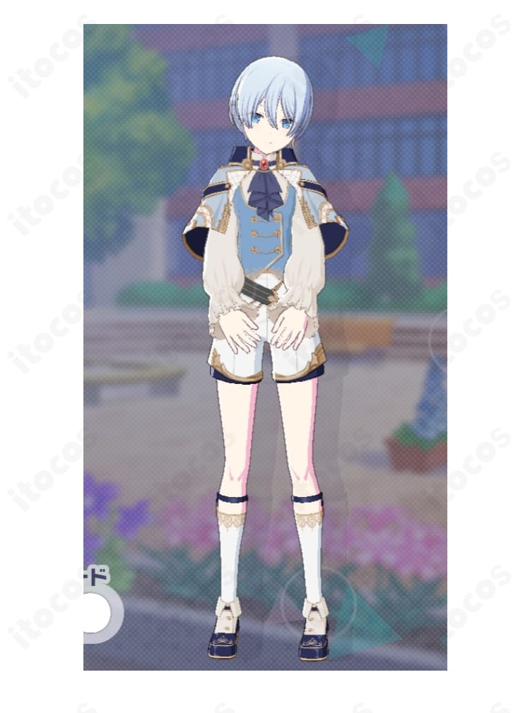 プロジェクトセカイ 宵崎奏のライブ衣装「あなたのために1杯を」を着用したITOCOS製コスプレ一式の全身イメージ。高発色と端正シルエットが分かる商品画像。