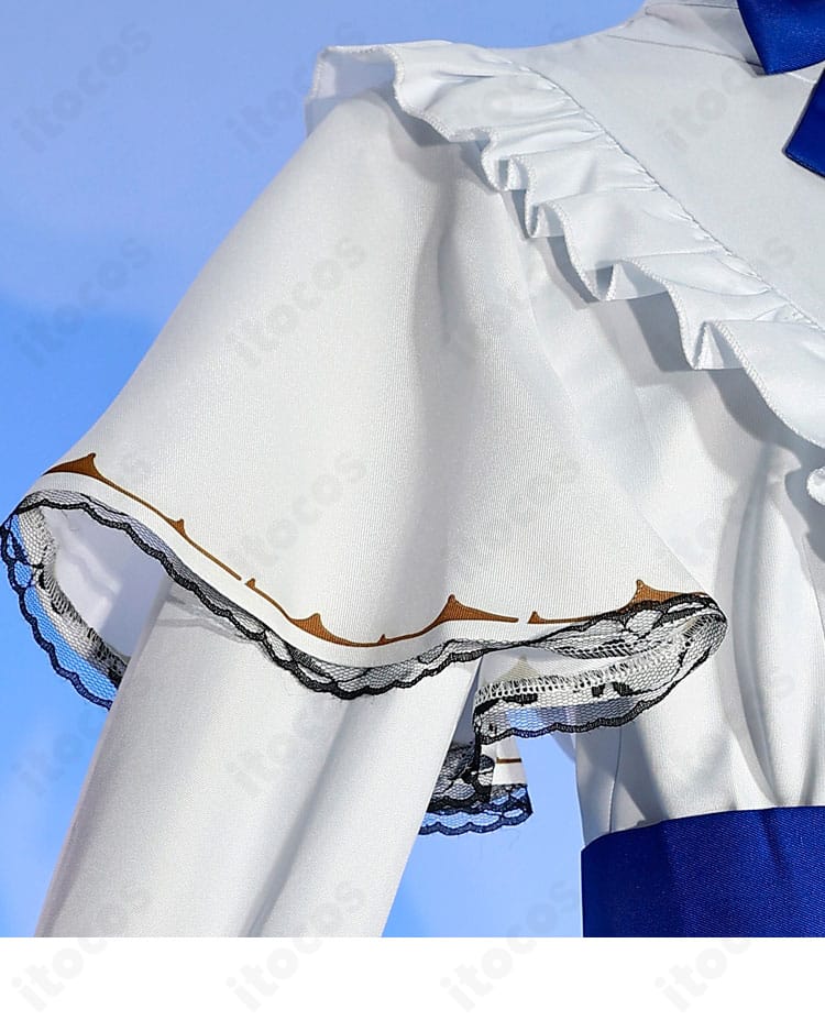 エリーラ・ペンドラ衣装の肩袖装飾クローズアップ。アクセントパーツの配置と質感が際立つ。