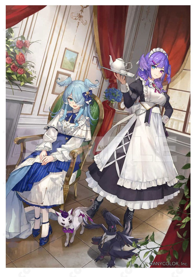 エリーラ・ペンドラ「貴族と召使い」衣装の全身イメージ。上品な色合わせと装飾を忠実に再現。