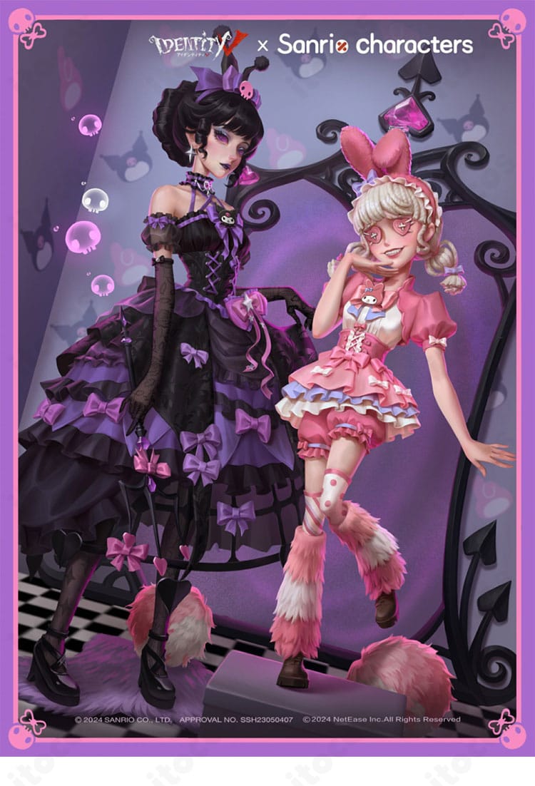 第五人格 血の女王（マリー）×クロミのコラボ衣装を着用した役柄イメージ画像