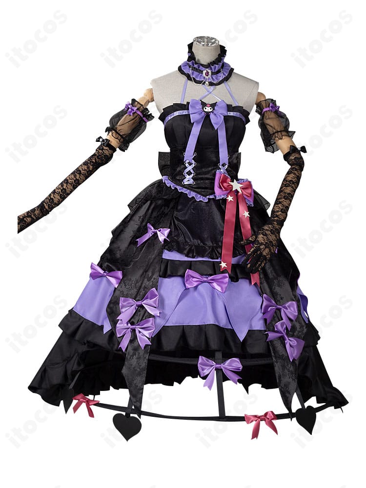 装飾リボンや縁取りの質感が分かるコスプレ衣装の細部ディテール