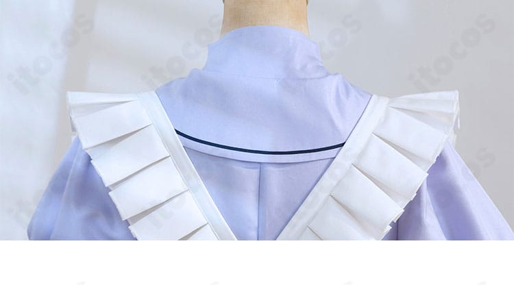 背面装飾のクローズアップ。縫製の整いと質感が伝わるリアルな仕上がり。