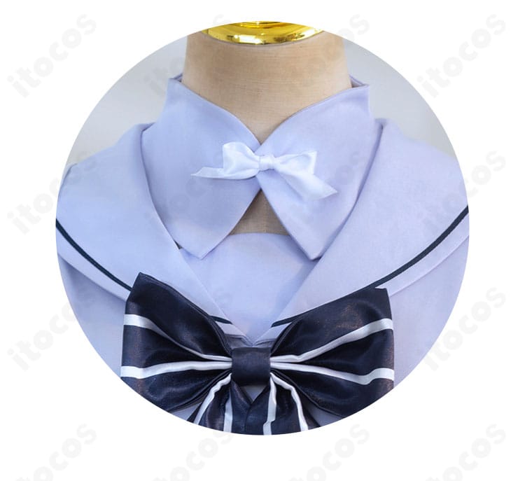 蝶結びのクローズアップ。立体的な結び目が可愛さを引き立てるディテール。