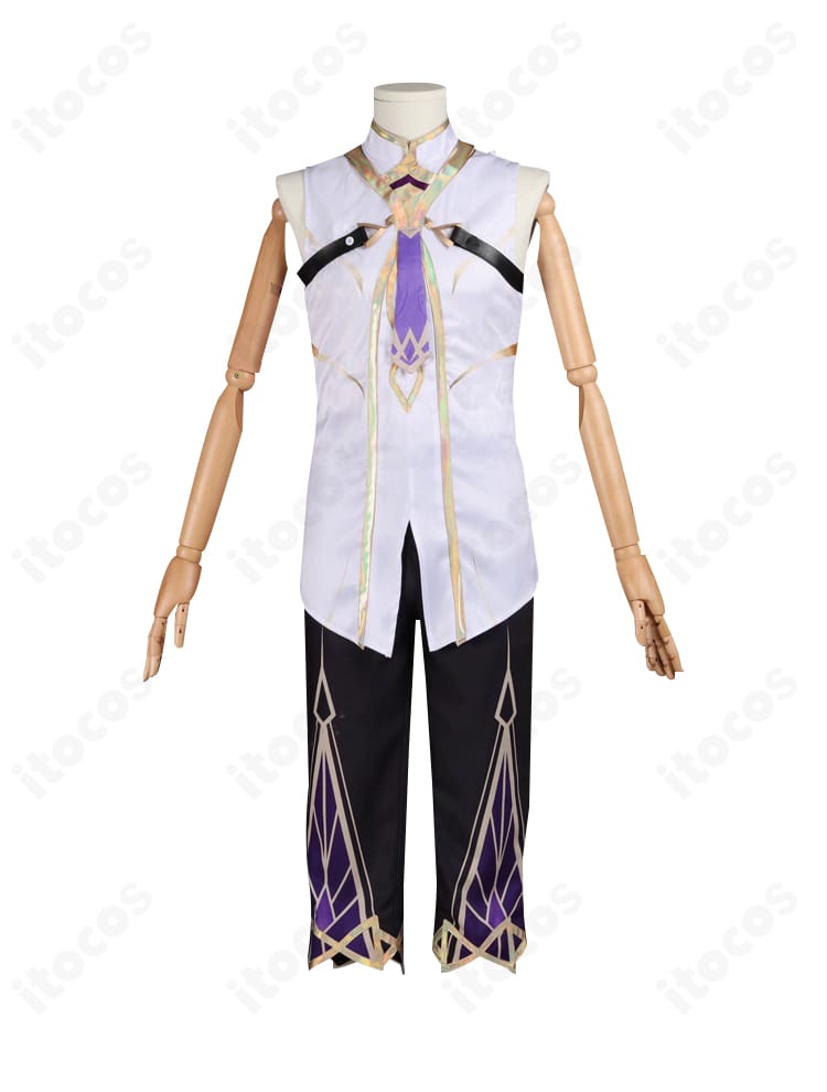 インナー（内搭）正面の細部。胸元の装飾バランスと縫製の丁寧さが分かるアップ。