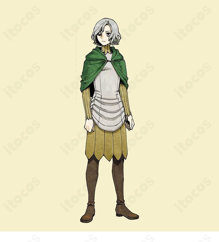 ダンジョン飯 ミスルンのコスプレ衣装一式の全体像。ローブとマントを中心にシルエットを忠実再現。