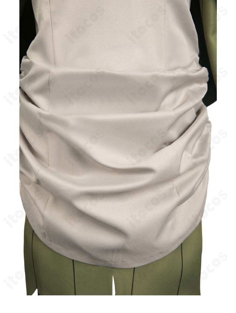 ミスルン衣装・襟元ディテール。繊細な装飾パーツと質感がわかるクローズアップ。