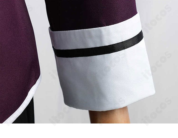 袖口ディテールの近接画像。整ったステッチと装飾ラインで上品な仕上がり。