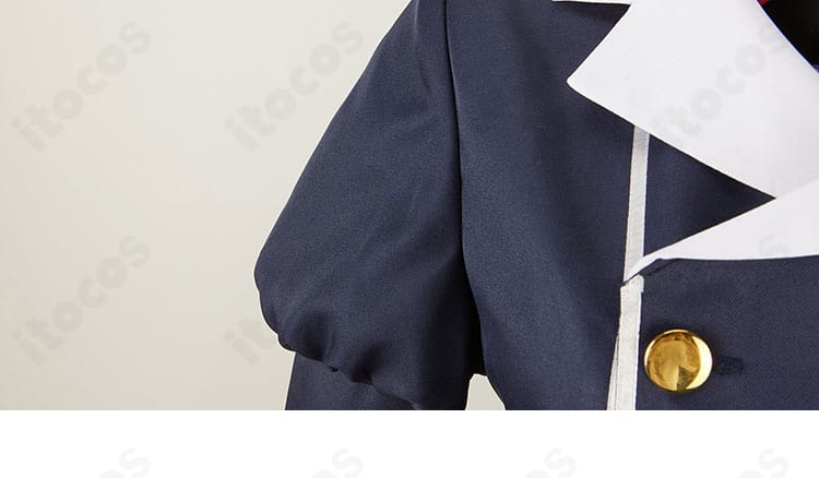 伊草ハルカ コスプレ衣装の肩〜袖の装飾アップ。立体感のあるディテールでキャラクター性を強調したカット。