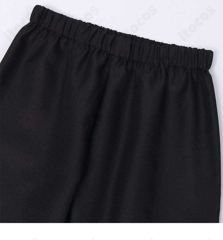 うちはサスケ コスプレ衣装のズボン部アップ。可動性を意識した設計