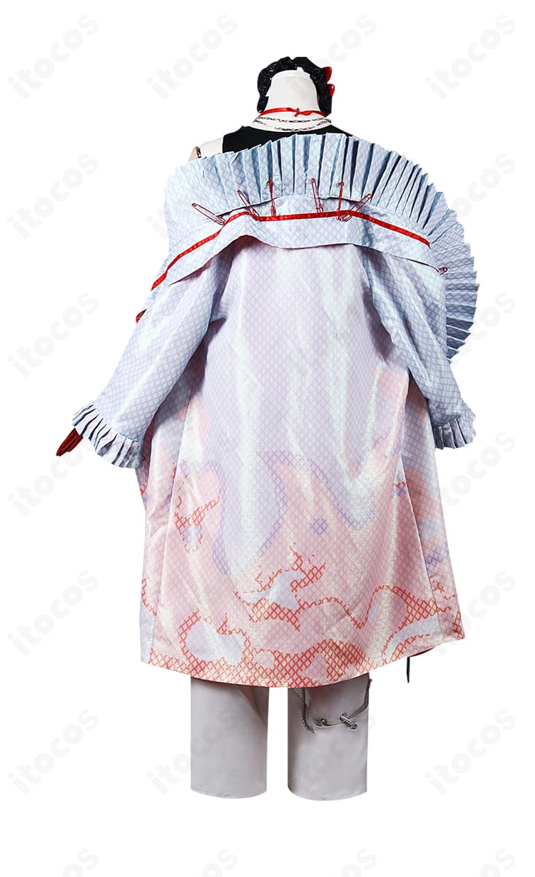 無期迷途 ビアンカ コスプレ衣装の背面全体。背面装飾とコート丈のバランスが分かる画像