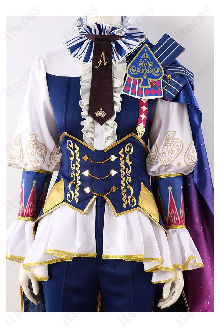 プロセカ 天馬司 衣装の刺繍・縁取りなど装飾クローズアップ。撮影映えする細部の質感が分かる拡大画像。