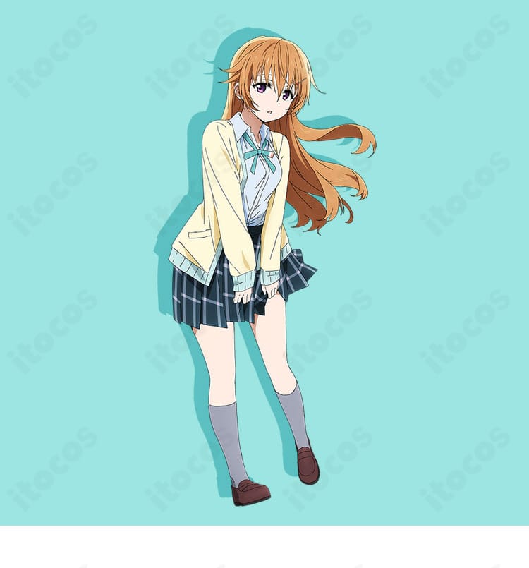 近江彼方の夏制服コスプレ衣装一式。虹ヶ咲学園の制服デザインを忠実再現したセットの全体像。