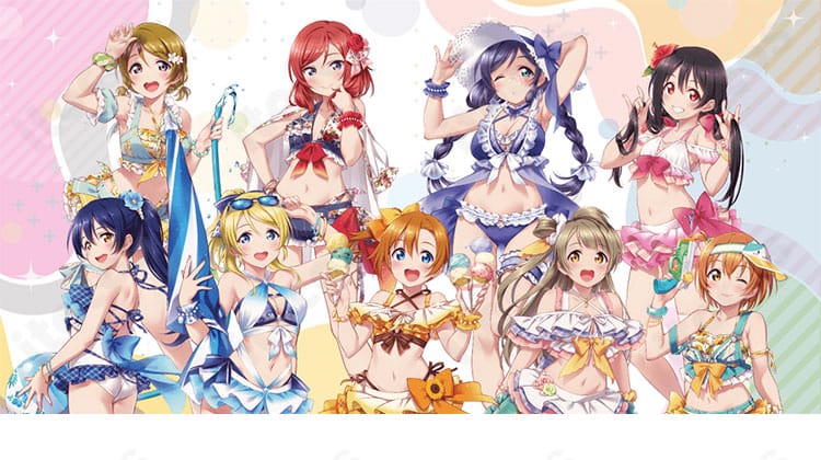 ラブライブ！絢瀬絵里 くじ引き堂 μ's 水着コスプレのキャラクターイメージ。凛とした表情と色彩で絵里の魅力を再現。
