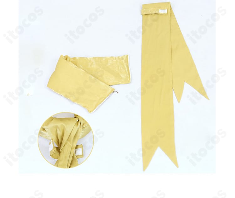 ギーマ コスプレ衣装の首飾りアップ。シンプルで目を引くデザインの質感表現。