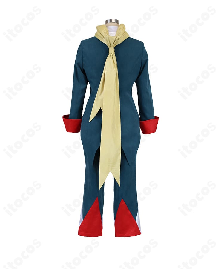 ギーマ コスプレ衣装の背面。背中のライン取りと装飾配置を確認できる画像。