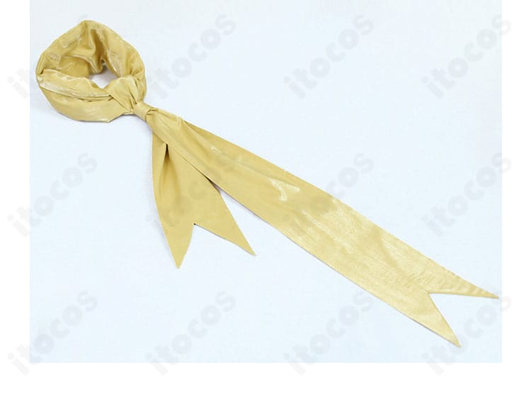 ギーマ コスプレ衣装のアクセサリー詳細。首飾りや小物の質感と配置。