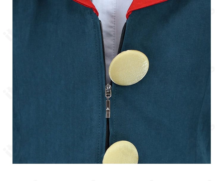 ギーマ コスプレ衣装のチェーン装飾。金具の存在感と取り付け位置が分かる。