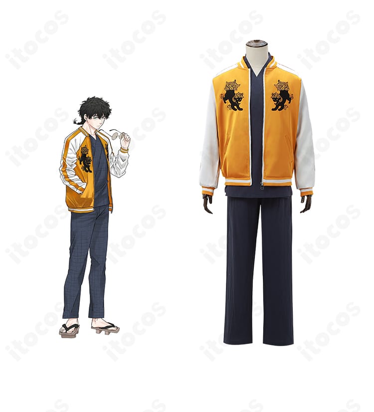 WIND BREAKER 十亀条のコスプレ衣装。キャラクターの雰囲気を再現したフルセットの正面全体像。