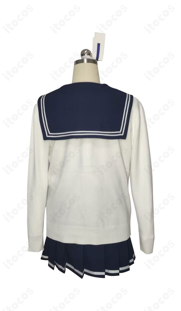 ブルーアーカイブ 柚鳥ナツ コスプレ衣装 背面カット コート背中のラインと丈感が分かるディテール