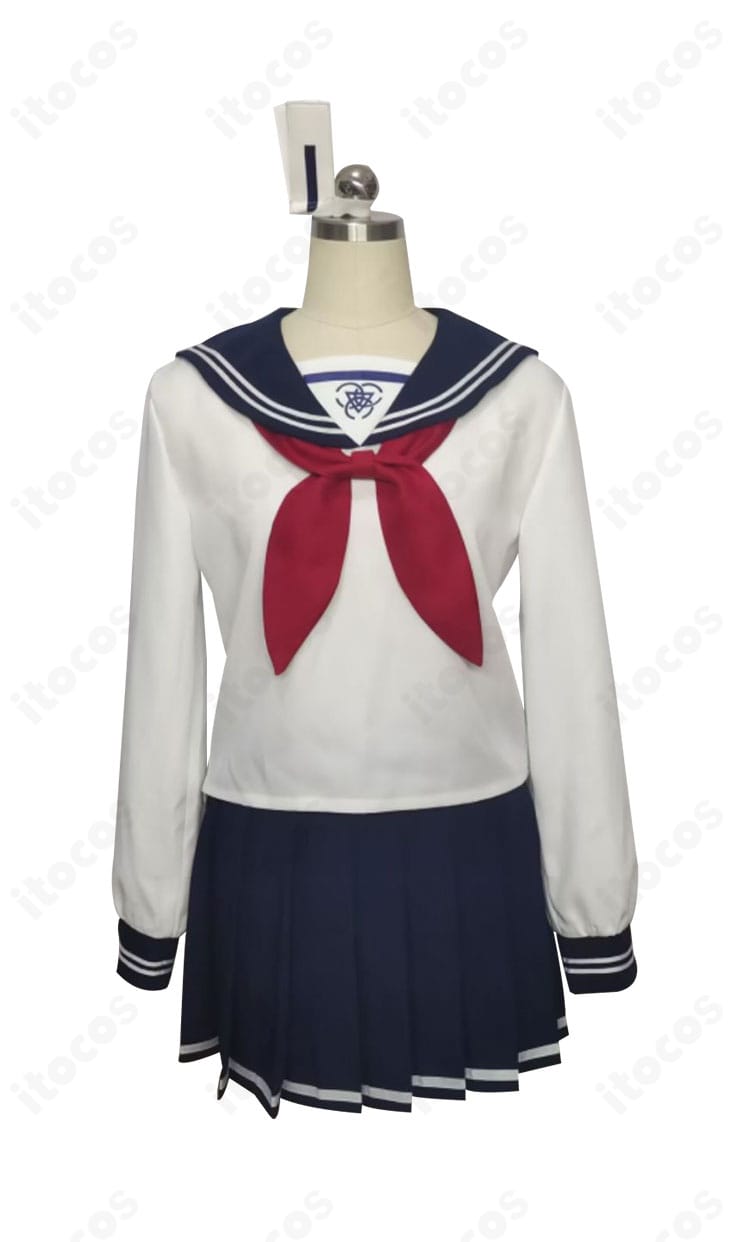 ブルーアーカイブ 柚鳥ナツ コスプレ スカーフ・ネクタイ風装飾のアップ 質感と結び目の形が見える