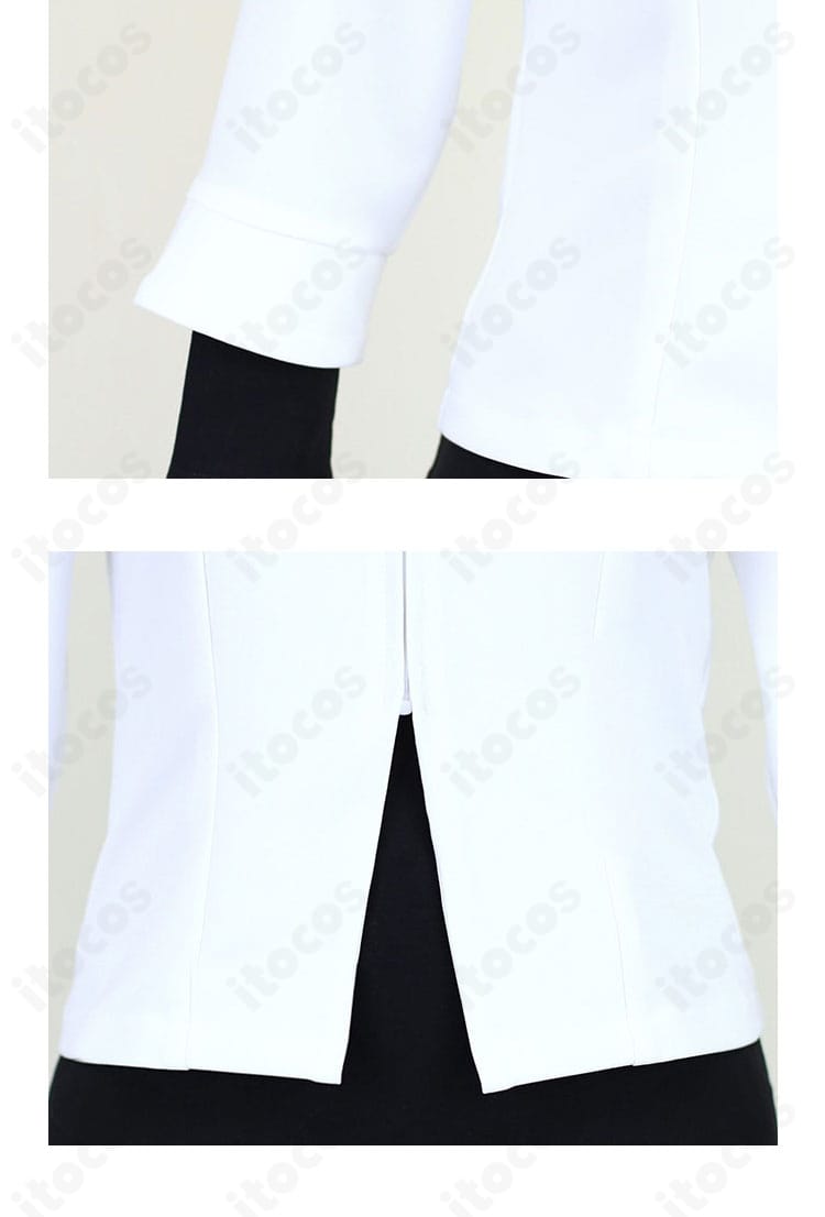 裾と袖口の配色・縫製の拡大。直線的デザインと精巧な仕上がりでN（エヌ）の雰囲気を再現。