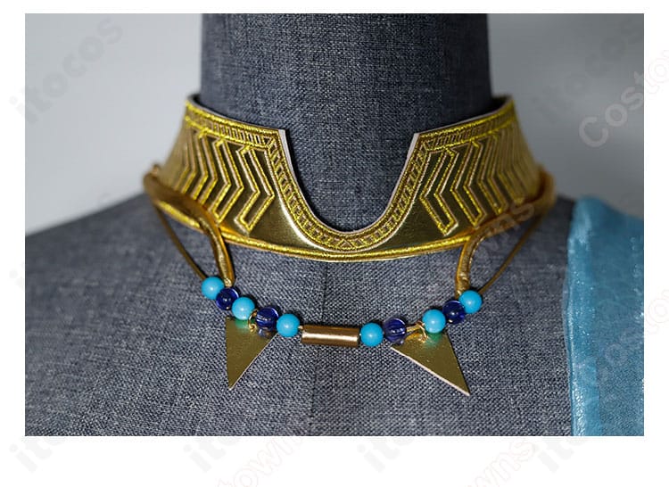 ホムラのネックレス装飾アップ。モチーフの形状と質感