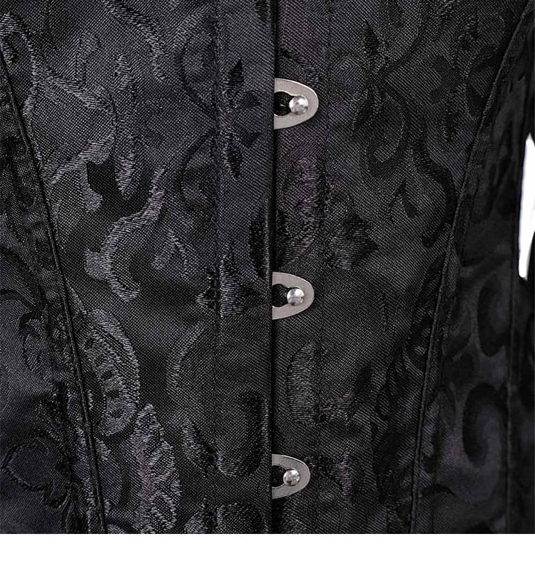 ダンジョン飯 マルシル ハロウィン コスプレ衣装の襟元ディテール。門襟の装飾配置と意匠を確認できる近接ショット