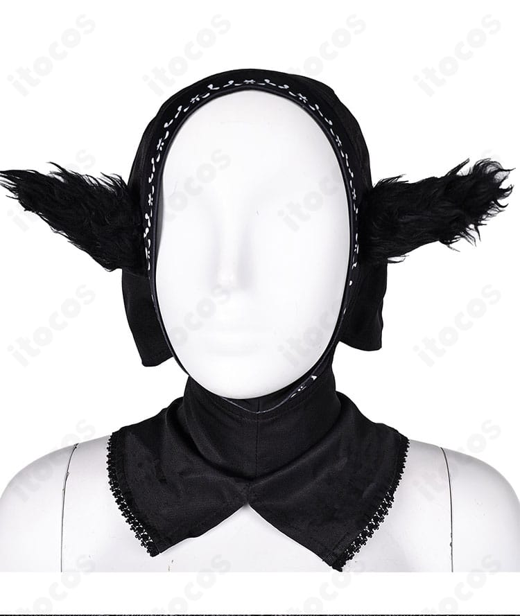 ダンジョン飯 マルシル ハロウィン コスプレ衣装の頭飾りディテール。装飾の質感と立体感が伝わるクローズアップ