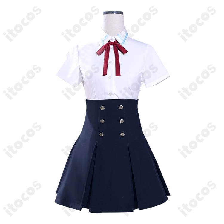 SAO 結城明日奈 学園制服コスプレ衣装。高再現で上品、イベントから撮影会まで快適 - 2枚目の画像