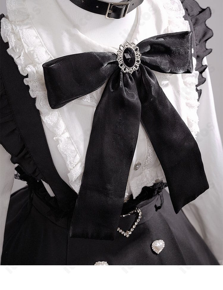 初音ミク 地雷系アレンジ衣装の特徴的な大きな蝶結びを捉えたアップ画像