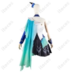 ウマ娘 プリティーダービー ヴィルシーナ 勝負服コスプレ衣装。動き映えるマント付きで撮影・イベントに最適 - 4枚目の画像（サムネイル）