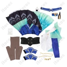 ウマ娘 プリティーダービー ヴィルシーナ 勝負服コスプレ衣装。動き映えるマント付きで撮影・イベントに最適 - 8枚目の画像（サムネイル）