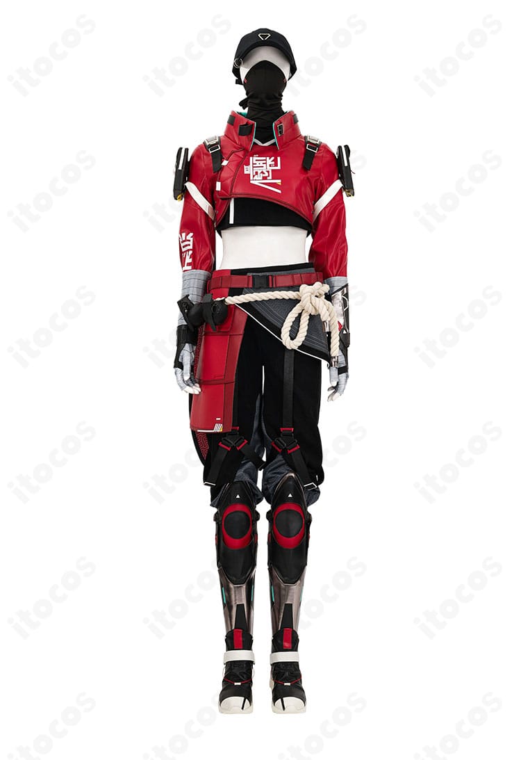 レイス ストリートスマート衣装のコート・腰布・装飾を見せた正面カット