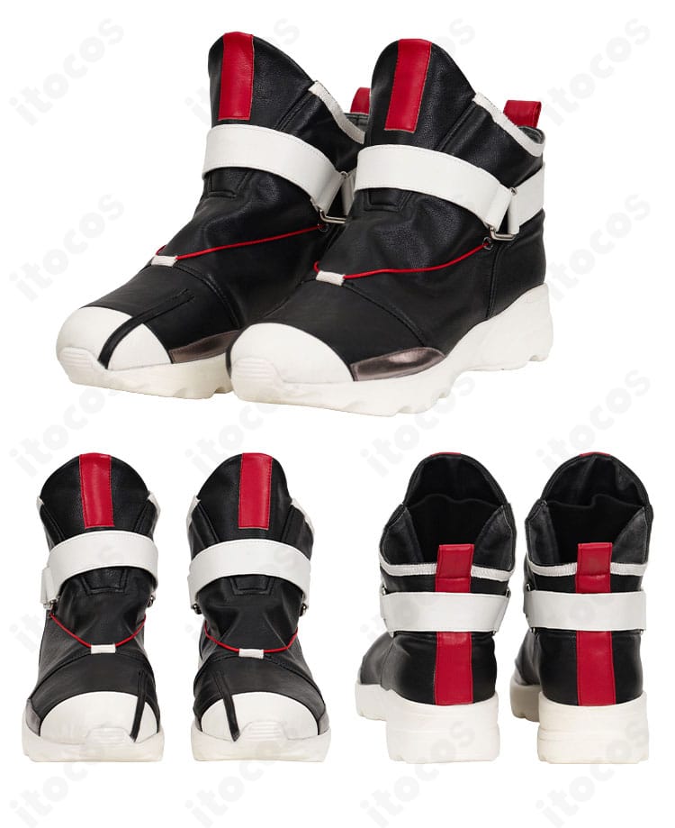 レイス コスプレ衣装の靴装飾詳細。別売りコスプレ靴のデザインとコーデ相性