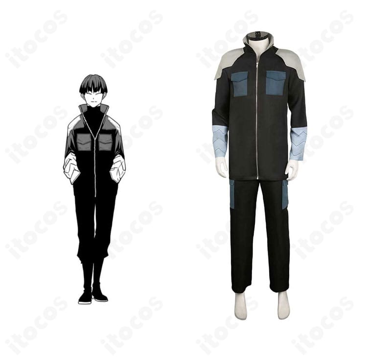 怪獣8号 保科宗四郎の日本防衛隊制服コスプレ 正面全体とキャラクター比較ができる画像