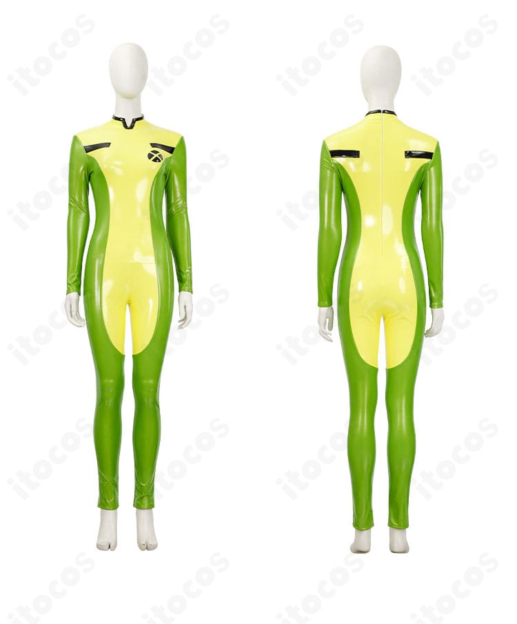 X-MEN ローグ インナーのジャンプスーツ正面・背面ディテール