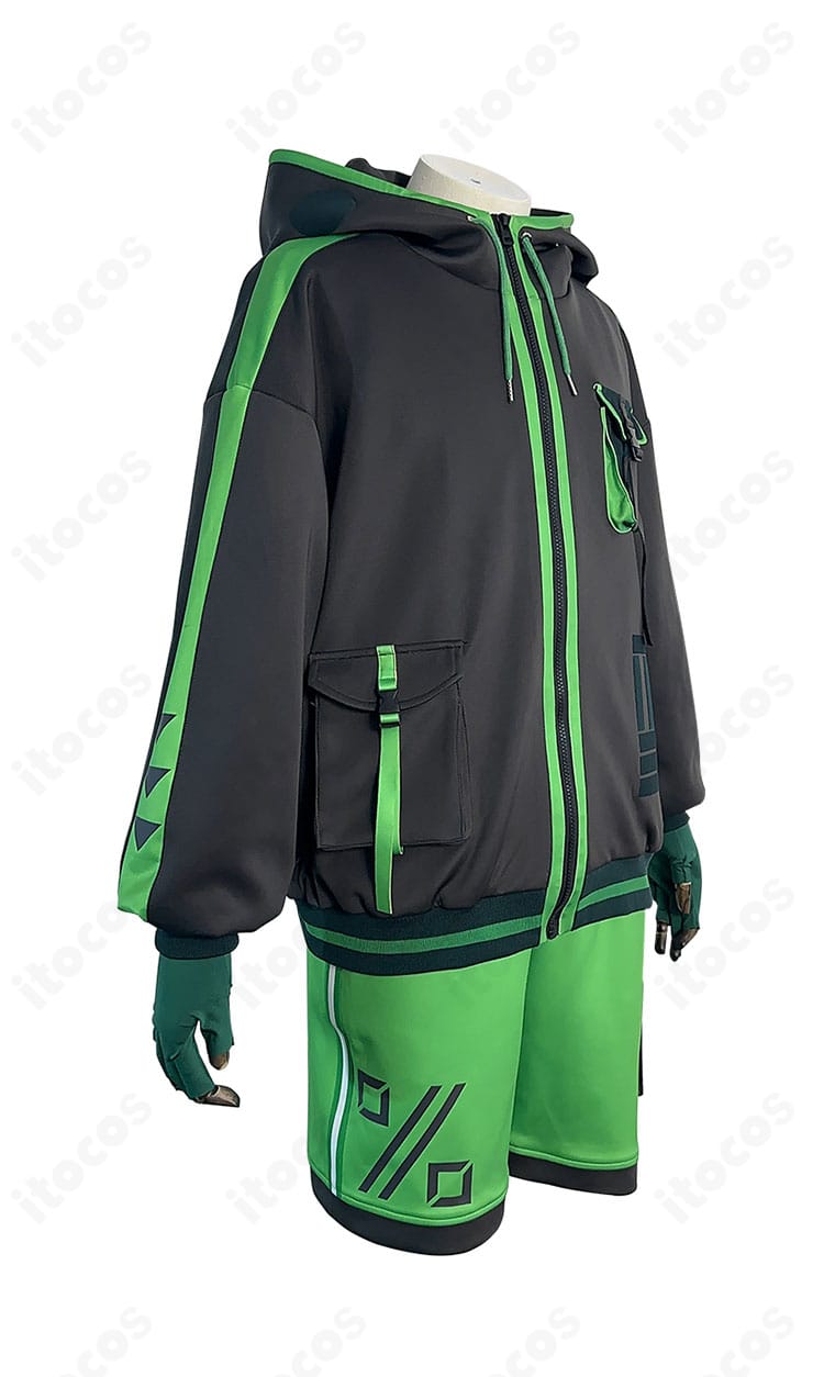 『モブサイコ100 Ⅲ』影山茂夫 サイバーパンクVer. 右側面。直線的シルエットと側面ディテールの確認