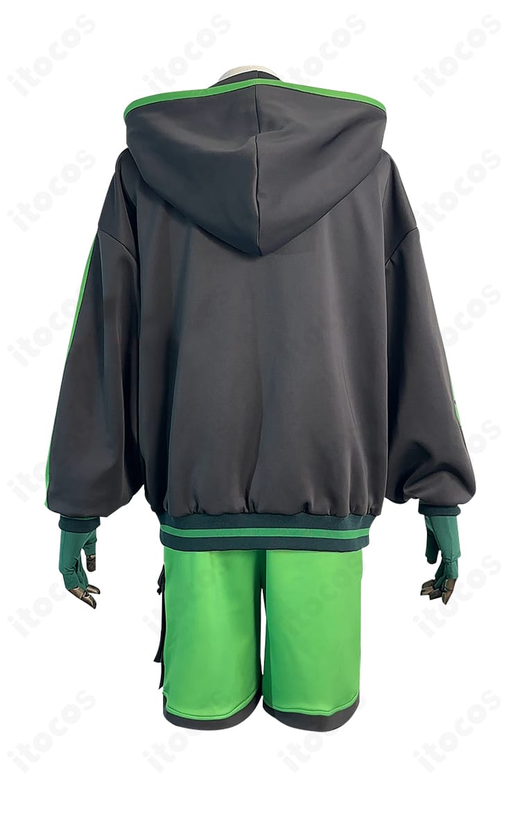 『モブサイコ100 Ⅲ』影山茂夫 サイバーパンクVer. 背面。コートのバックラインと装飾配置を忠実に表現