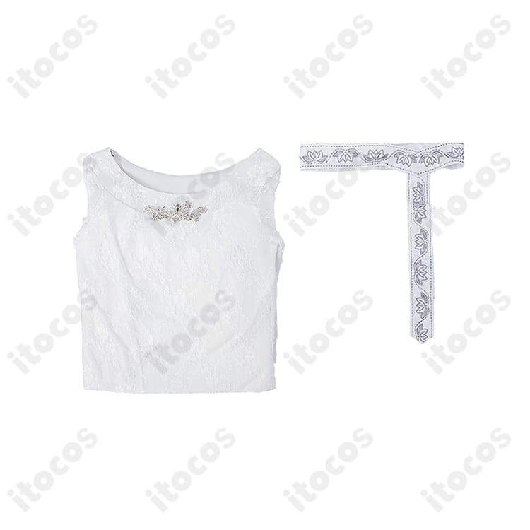 ガラドリエル 映画版ホワイトドレス コスプレ衣装｜高再現シルエットで撮影映え、イベントに最適 - 5枚目の画像