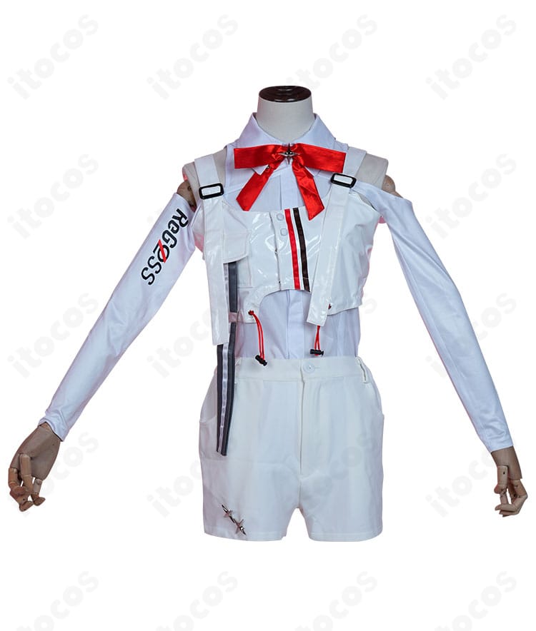 ホロライブ ReGLOSS 音乃瀬奏 コスプレ衣装の正面全体図。上着・インナー・ショートパンツのシルエットと配色を確認可能。