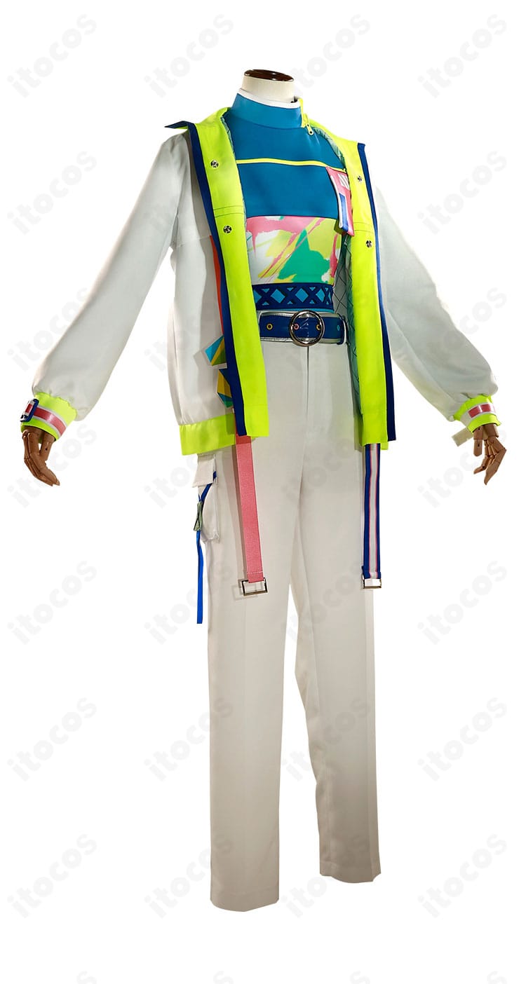 カラーコード衣装の右側面。袖口やサイドラインのディテールを示す画像